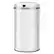 Alt View 17. iTouchless - 8 Gallon Touchless Sensor Trash Can with AbsorbX Odor Control System, White Stainless Steel Round Shape Kitchen Bin - Pearl White.