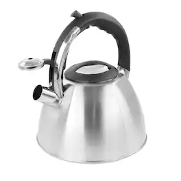 Mr. Coffee - 3 Quart Stainless Steel Whistling Tea Kettle - Silver
