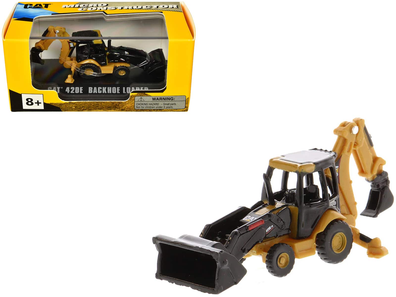 "CAT Caterpillar 420E Backhoe Loader Yellow ""Micro-Constructor"" Series Diecast Model by Diecast Masters" price history on PriceWatchPro