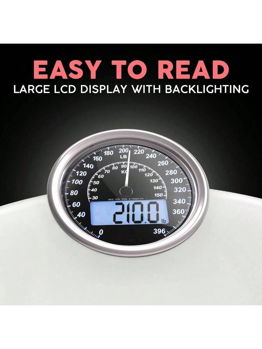 EASY TO READ  
LARGE LCD DISPLAY WITH BACKLIGHTING