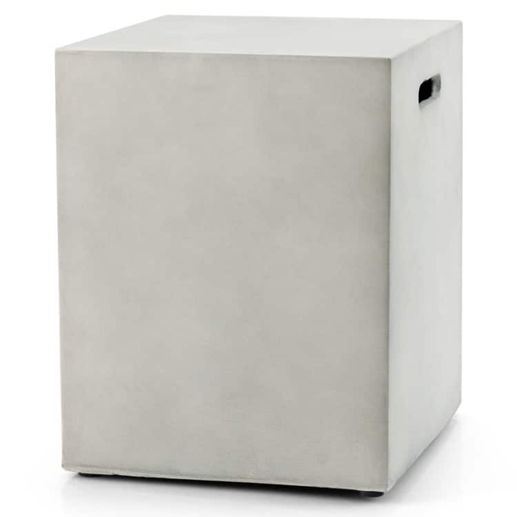 Mondawe - Propane Tank Cover Hideaway Table for Standard 20 Pounds Propane Tank - Gray