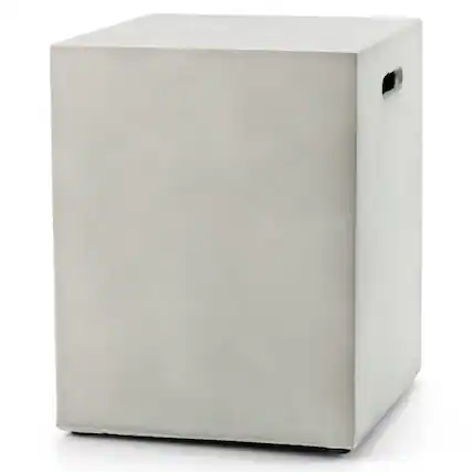 Front. Mondawe - Propane Tank Cover Hideaway Table for Standard 20 Pounds Propane Tank - Grey.