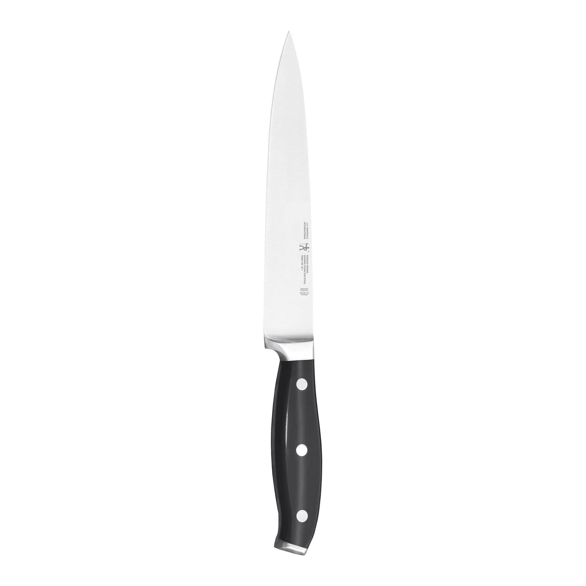 Front. Henckels - Henckels Forged Premio 6-inch Utility Knife - Stainless Steel.