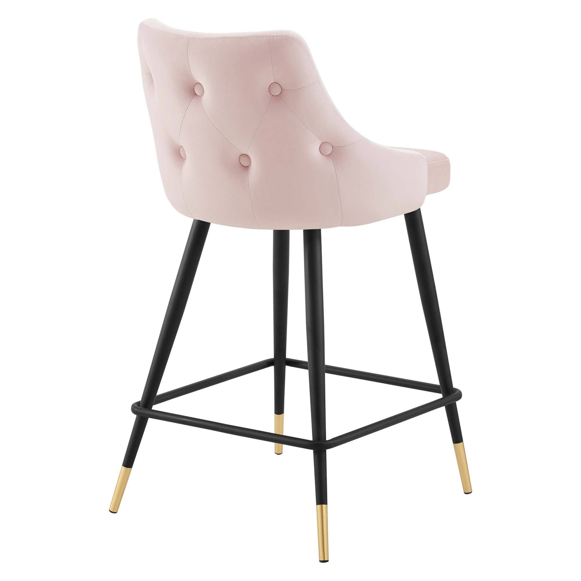Alt View 2. Modway - Adorn Performance Velvet Counter Stool by Modway - Pink.