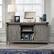 Angle. Sauder - Bridge Acre Rustic Farmhouse Credenza - Mystic Oak.