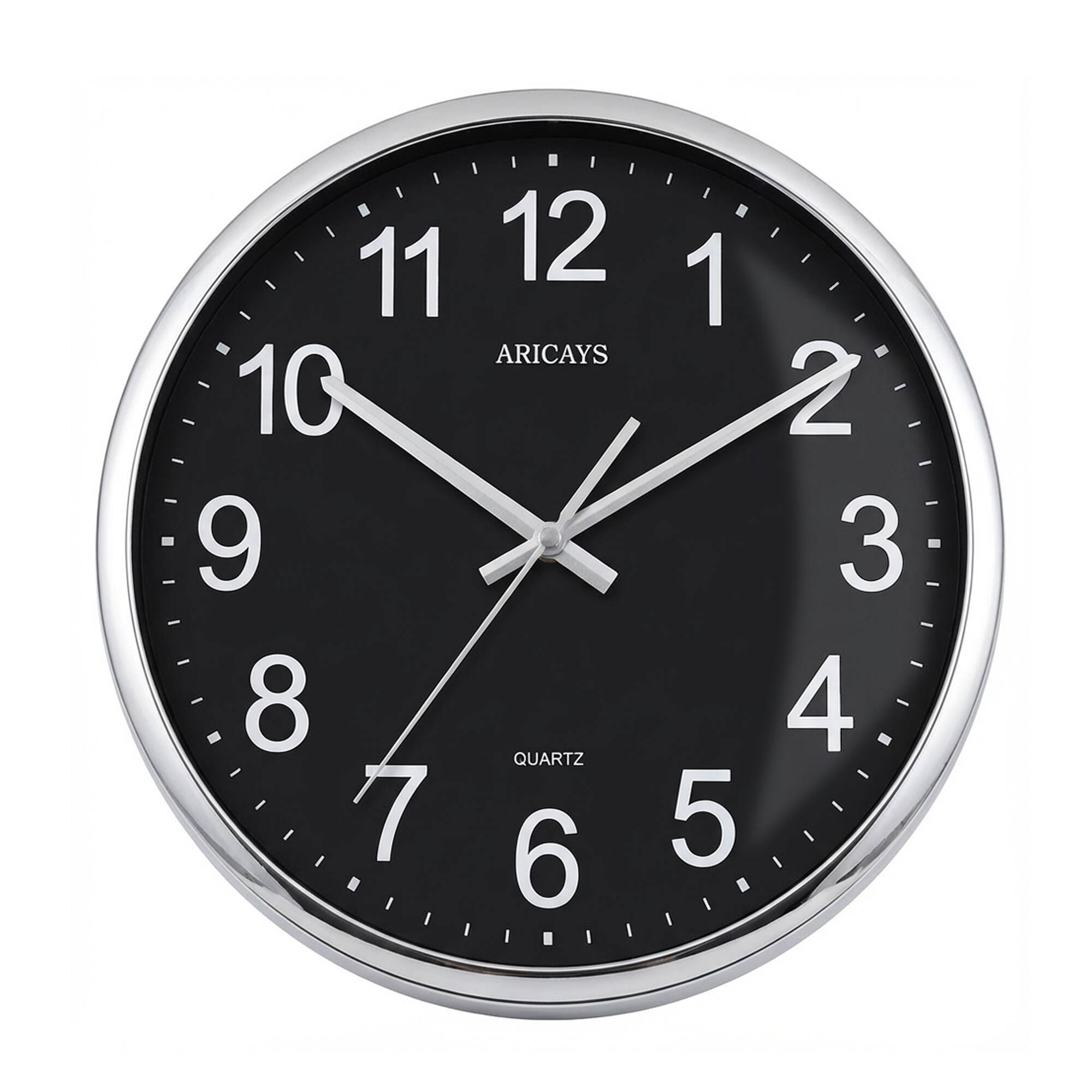 FC Design - 12.5"H Black & Gold Vintage Roman Numeral Wall Clock - Multicolor