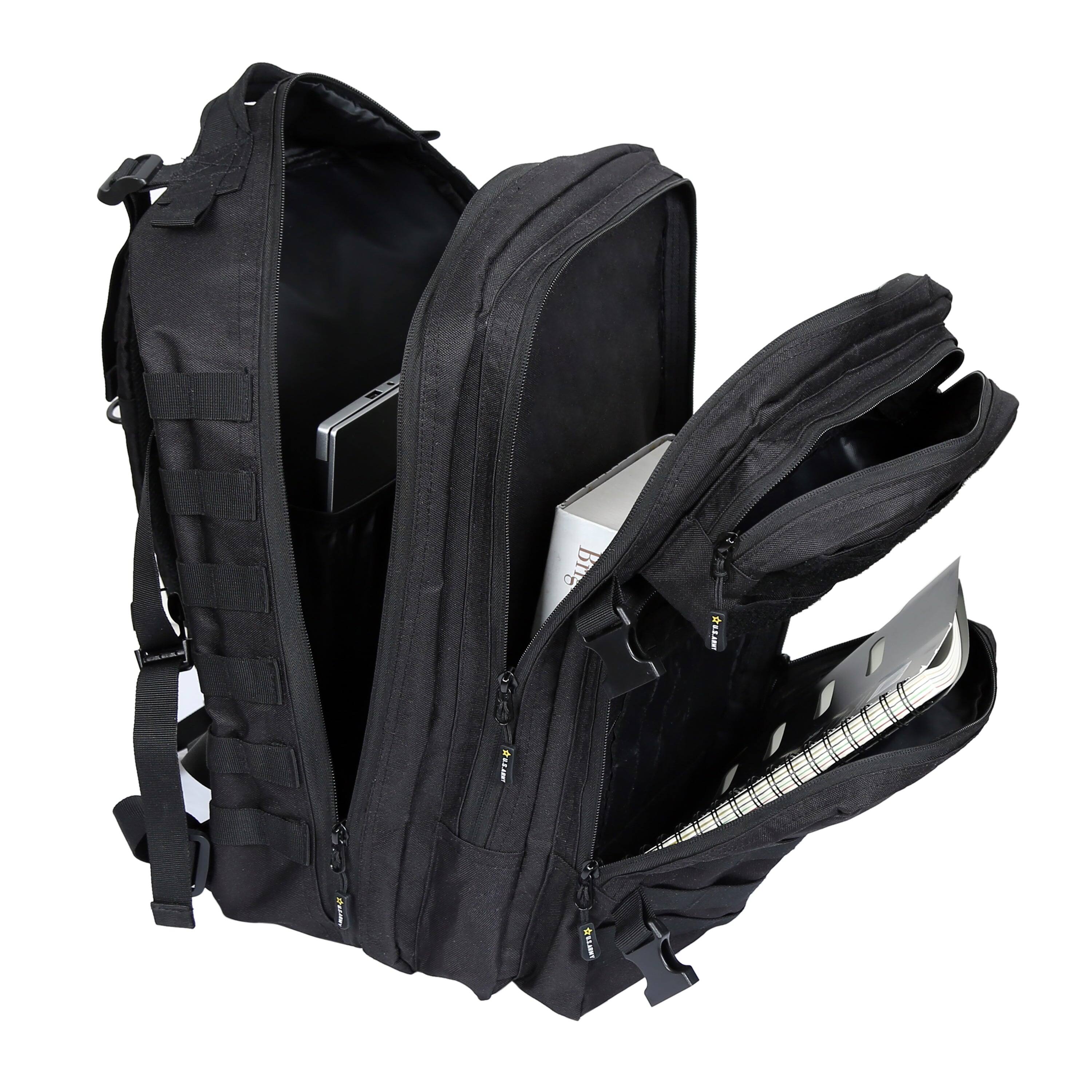 Alt View 4. US Army - ASSAULT High Performance Tactical Backpack - BLACK.