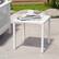 Front. Crestlive Products - Crestlive Products 16in Aluminum Patio Side Square Outdoor End Table 15.7inWx15.7inL White - White.