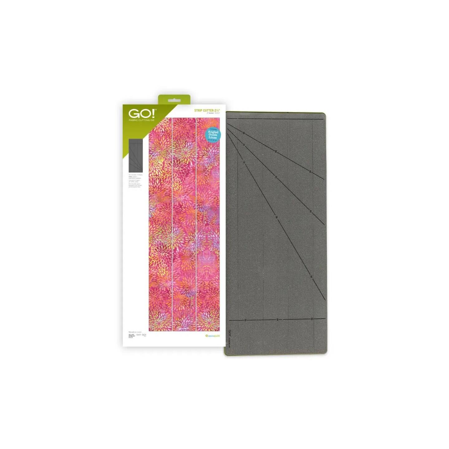 GO!  
STRIP GUTTER 2.25"  
FABRIC CUTTING GUIDE  

An Essential Tool  
for Accurate Cutting  

GO!  
www.acompass.com