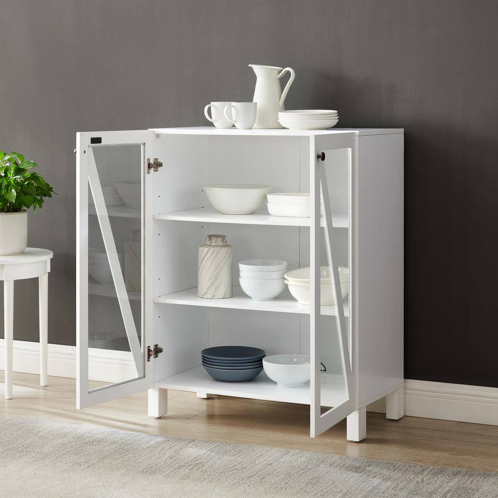 Alt View 7. Crosley Furniture - Cassai Stackable Kitchen Storage Pantry - White.