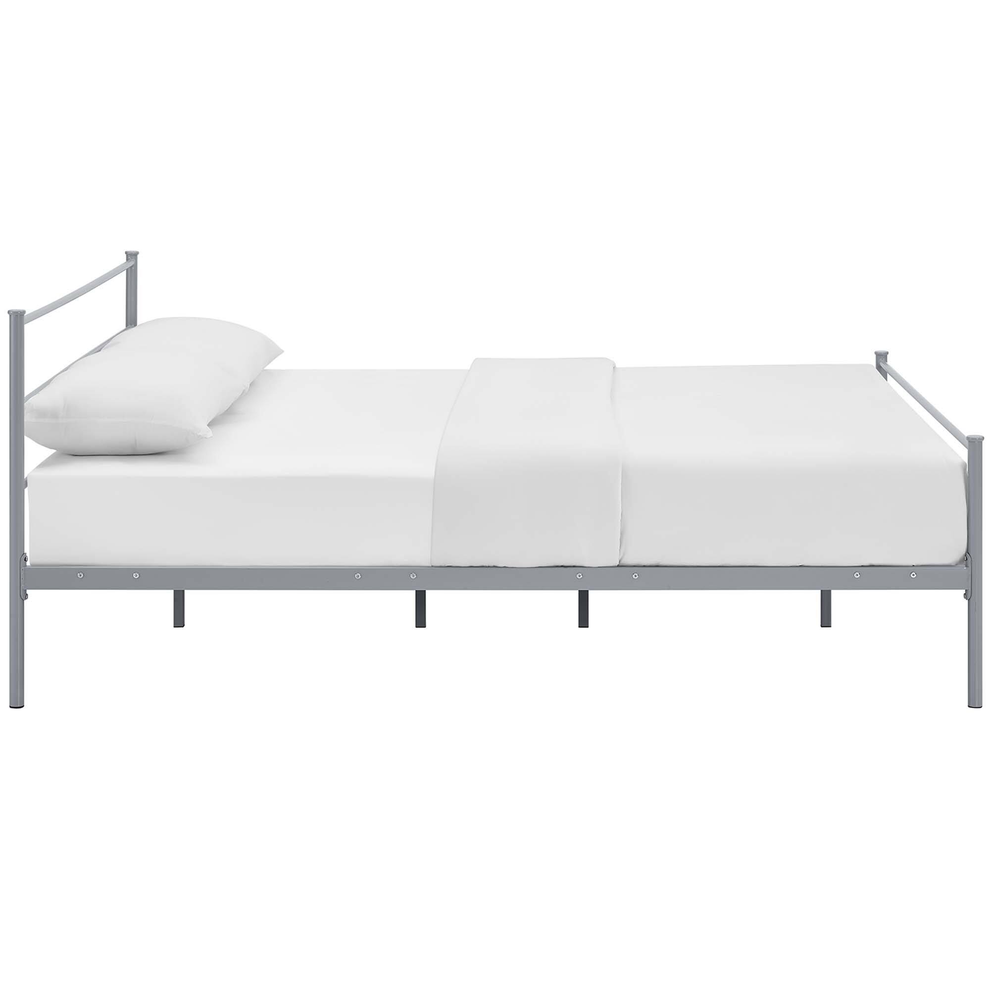 Back. Modway - Sutton Performance Velvet Twin Bed Frame - Red.