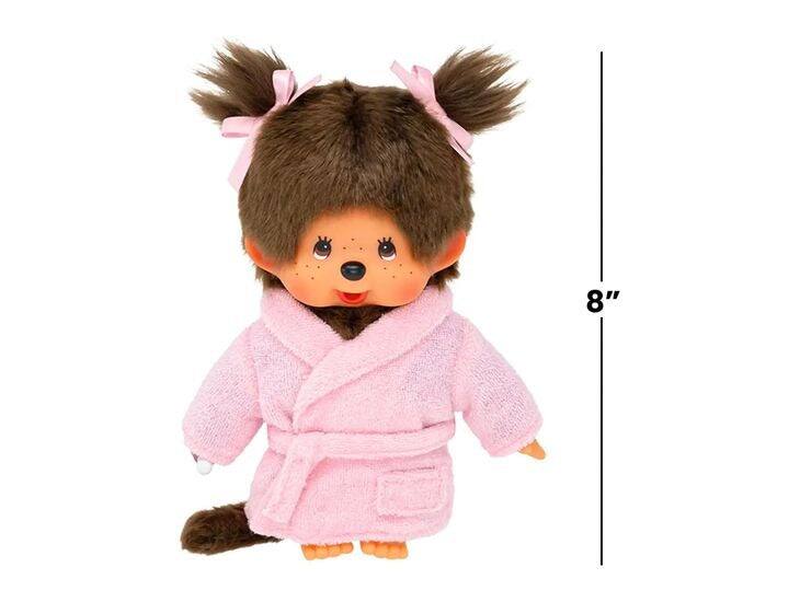 Alt View 3. Monchhichi - Monchhichi: Bathrobe Girl Plush.