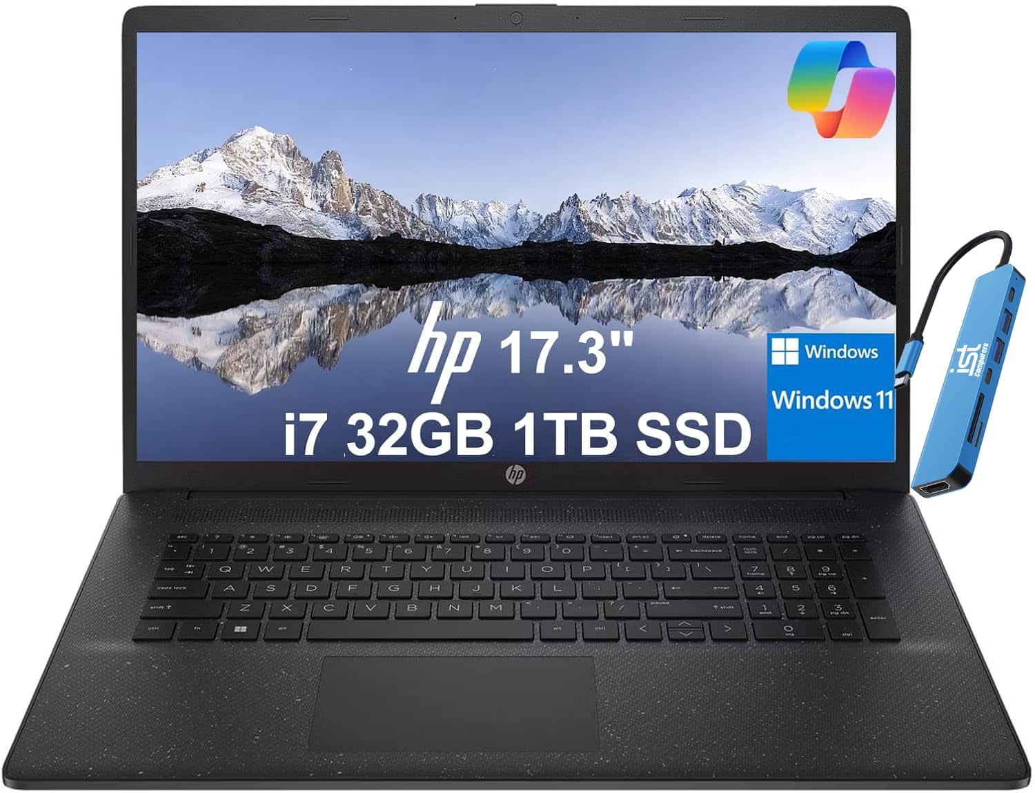 HP Upgraded 17 17t cn300 17.3'' HD+ Laptop Intel Core i7 with 32GB