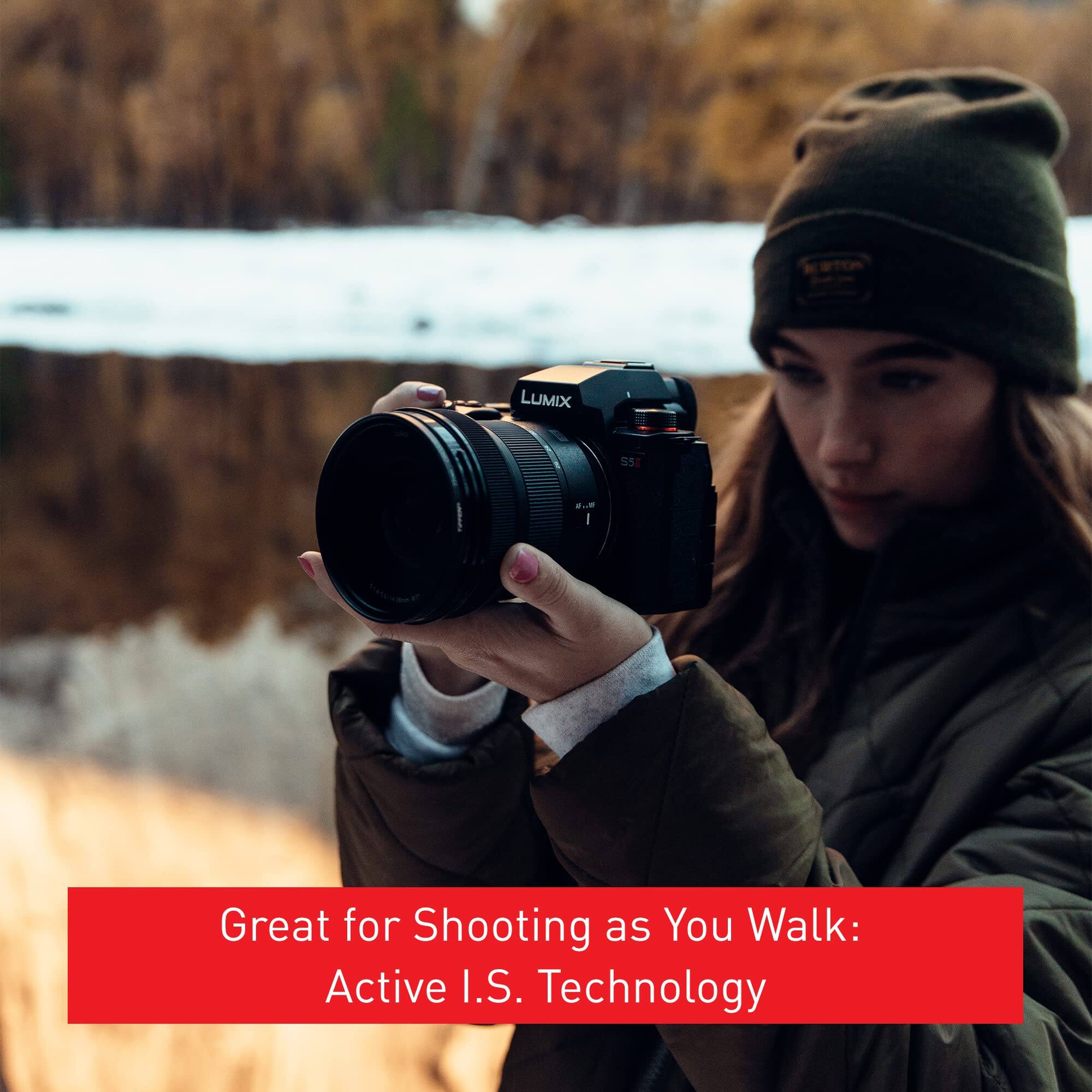 LUMIX 555  
Great for Shooting as You Walk: Active I.S. Technology