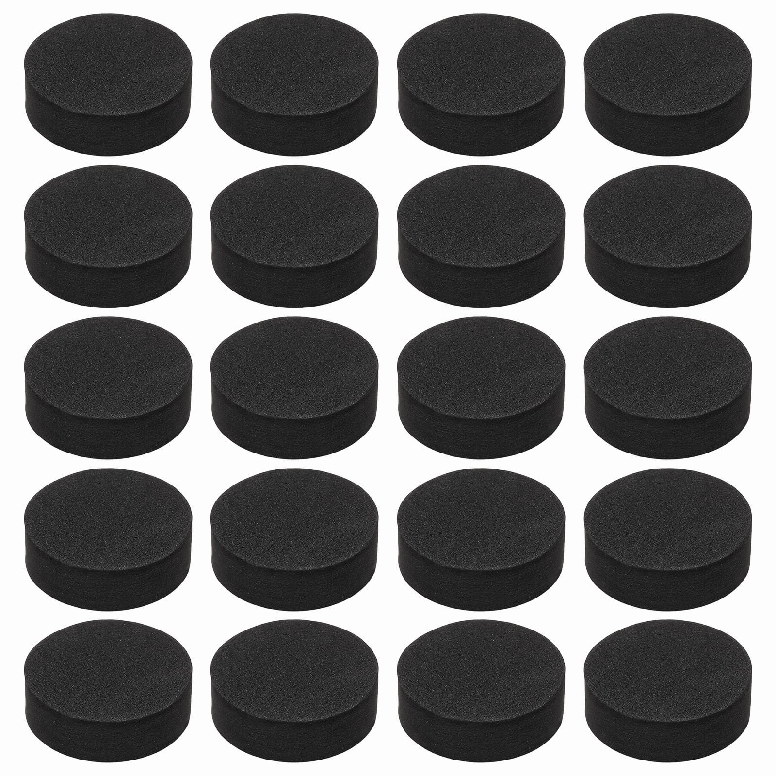 Unique Bargains - Single Sided Speaker Isolation Pads 35x12mm Round EVA Acoustic Foam Anti-Vibration Feet for Speaker Subwoofer, 32pcs - Black