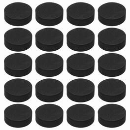 Unique Bargains - Single Sided Speaker Isolation Pads 35x12mm Round EVA Acoustic Foam Anti-Vibration Feet for Speaker Subwoofer, 32pcs - Black