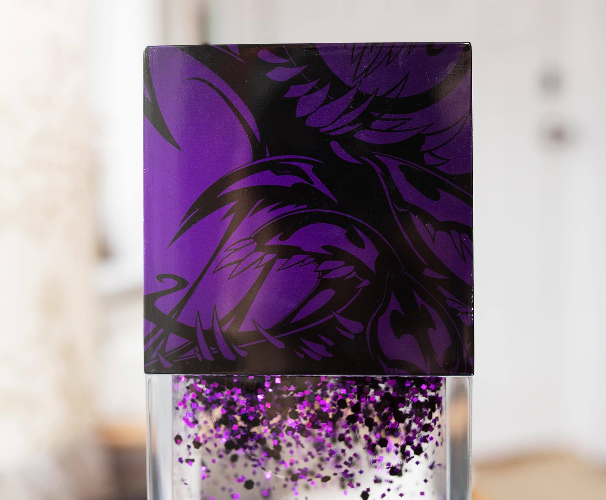 Alt View 2. Ukonic - Marvel Spider-Man Venom Glitter Motion Lamp | 13 Inches Tall - Purple.