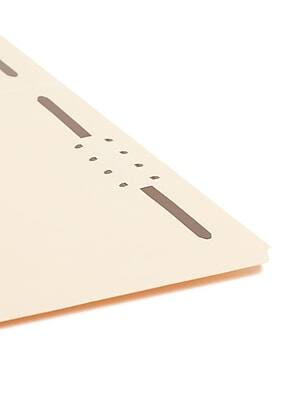 Alt View 5. Smead - Card Stock Classification Folders, Reinforced Straight-Cut Tab, Letter Size, Manila, 50/Box  - Manila.