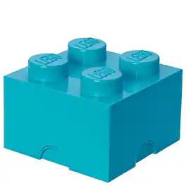 Room Copenhagen - LEGO Storage Brick 4, Medium Azur - Aqua