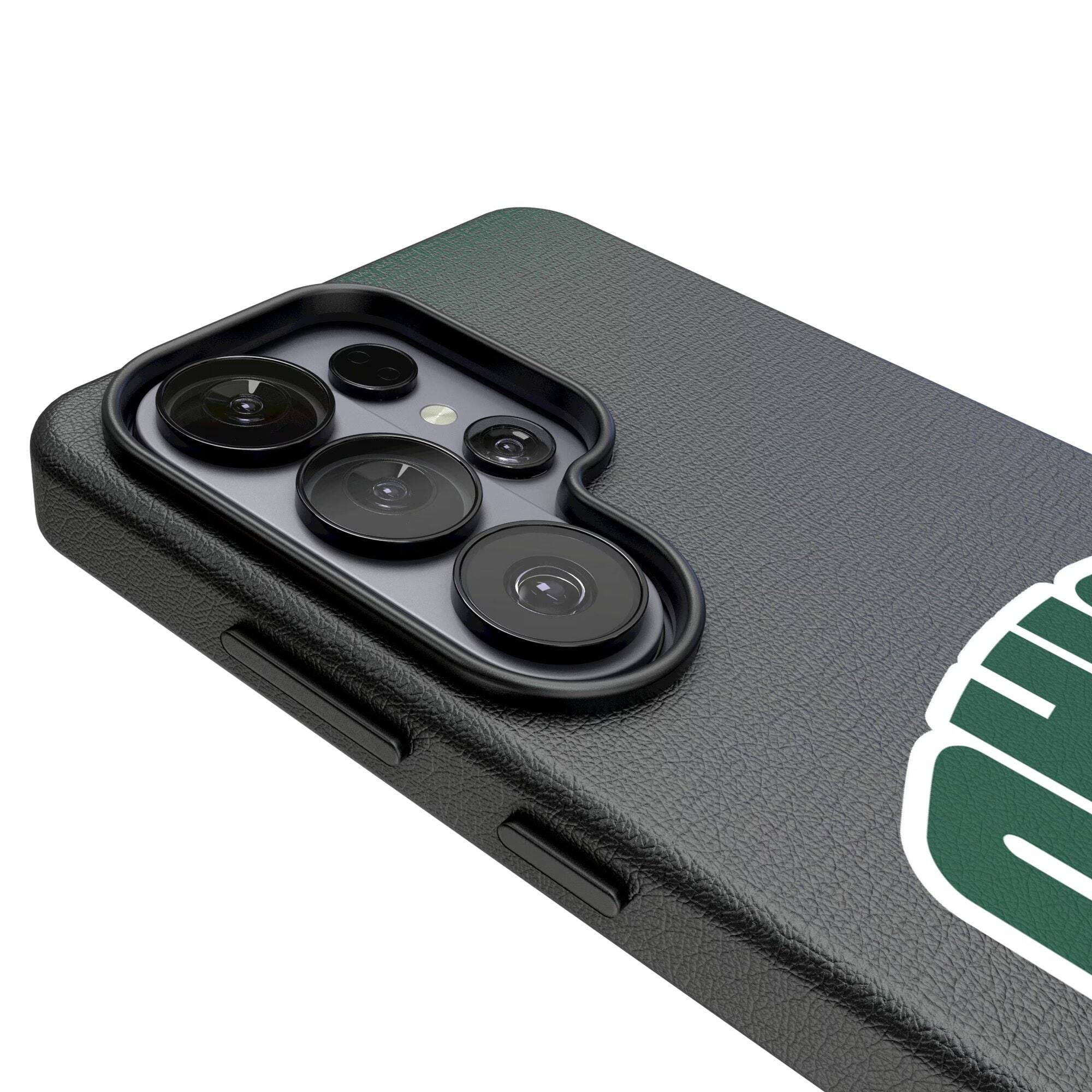Alt View 2. Keyscaper - Ohio Bobcats Linen Galaxy Magnetic Bump Case - S24 Ultra - Black.