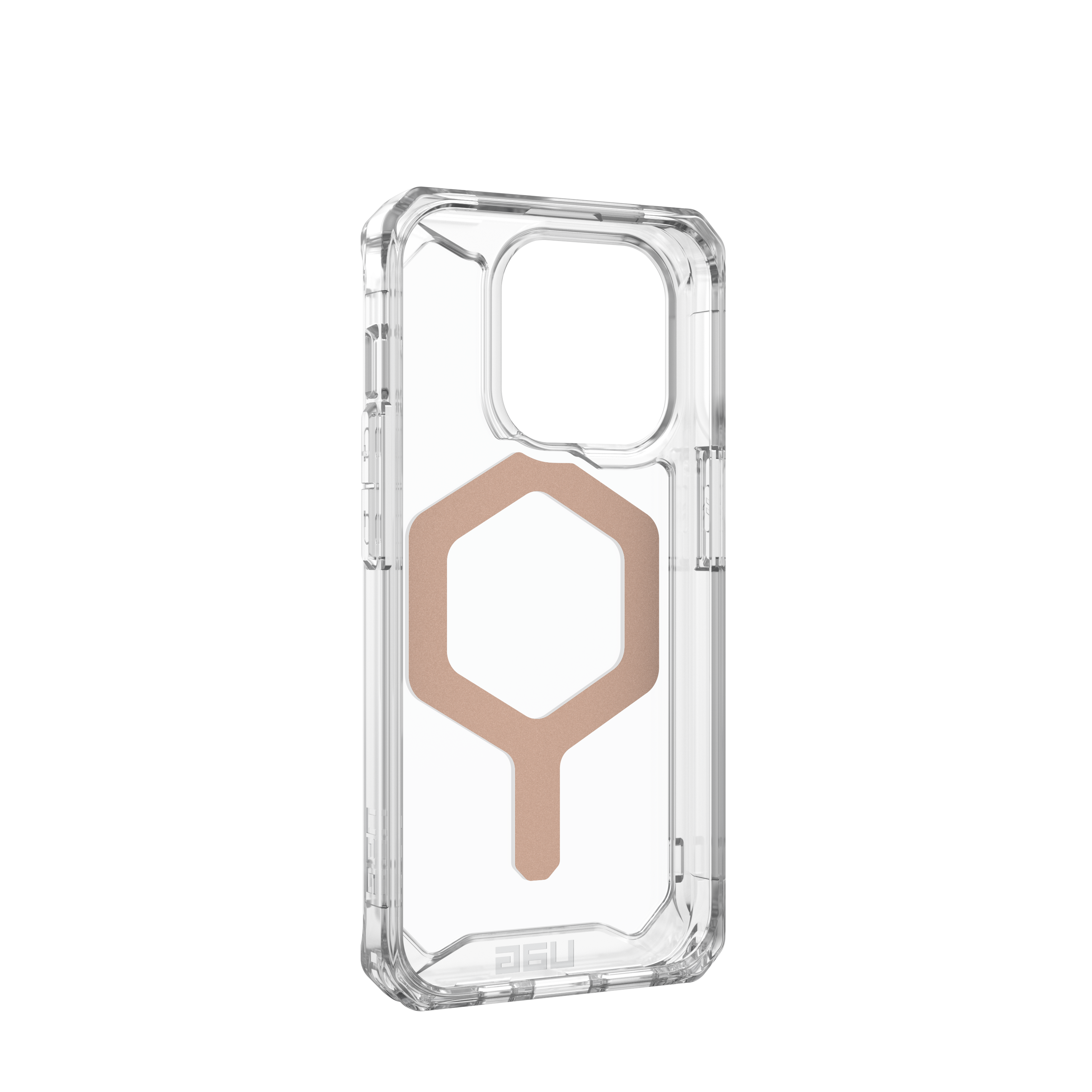 Alt View 6. UAG - Plyo Pro Series Case with Magsafe for Apple iPhone 15 Pro - Ice/Rose Gold.