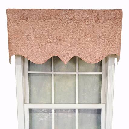 Front. RLF Home - RLF Home Luxurious Modern Design Classic Miramar Regal Style Window Valance 50" x 17" Coral - Coral.