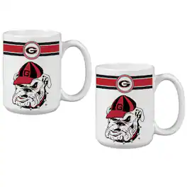 Indigo Falls - Georgia Bulldogs 15oz. Classic Coffee Mug Two-Pack - Multicolor