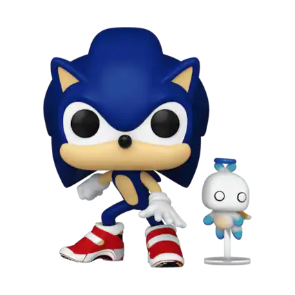 Front. Funko - Funko Pop! Sonic The Hedgehog: Sonic with Hero Chao # 1036.