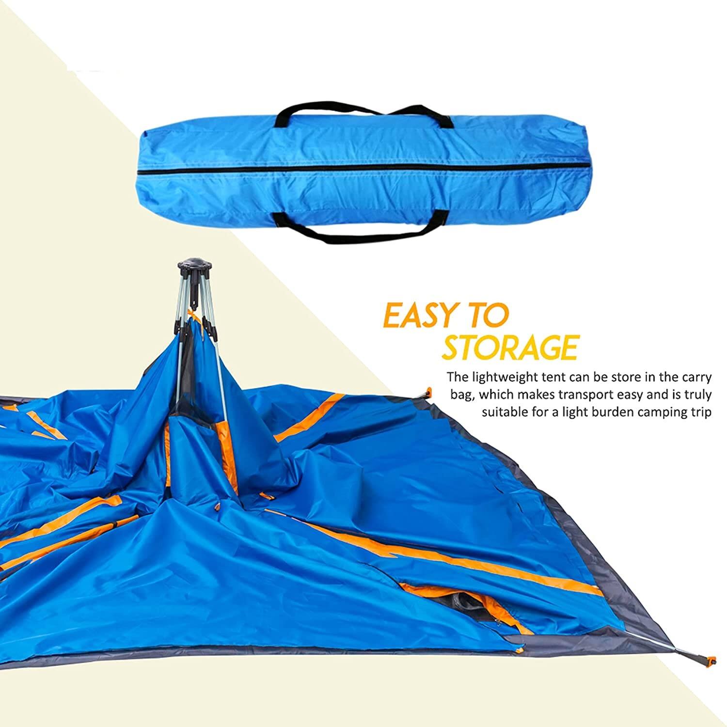 EASY TO STORAGE

The lightweight tent can be stored in the carry bag, which makes transport easy and is truly suitable for a light burden camping trip.