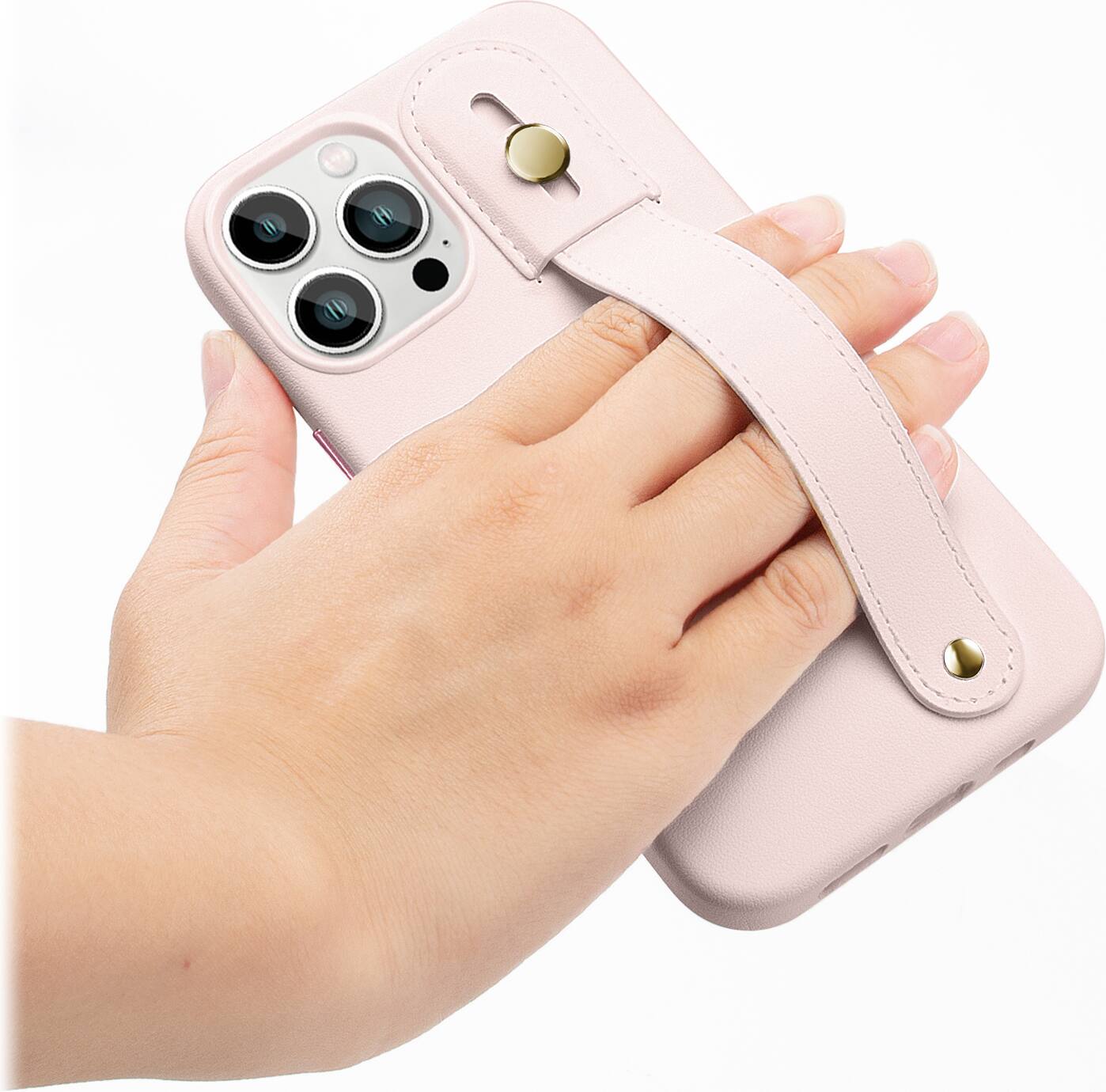 Alt View 18. SaharaCase - FingerGrip Series Case for Apple iPhone 14 Pro - Light Pink.