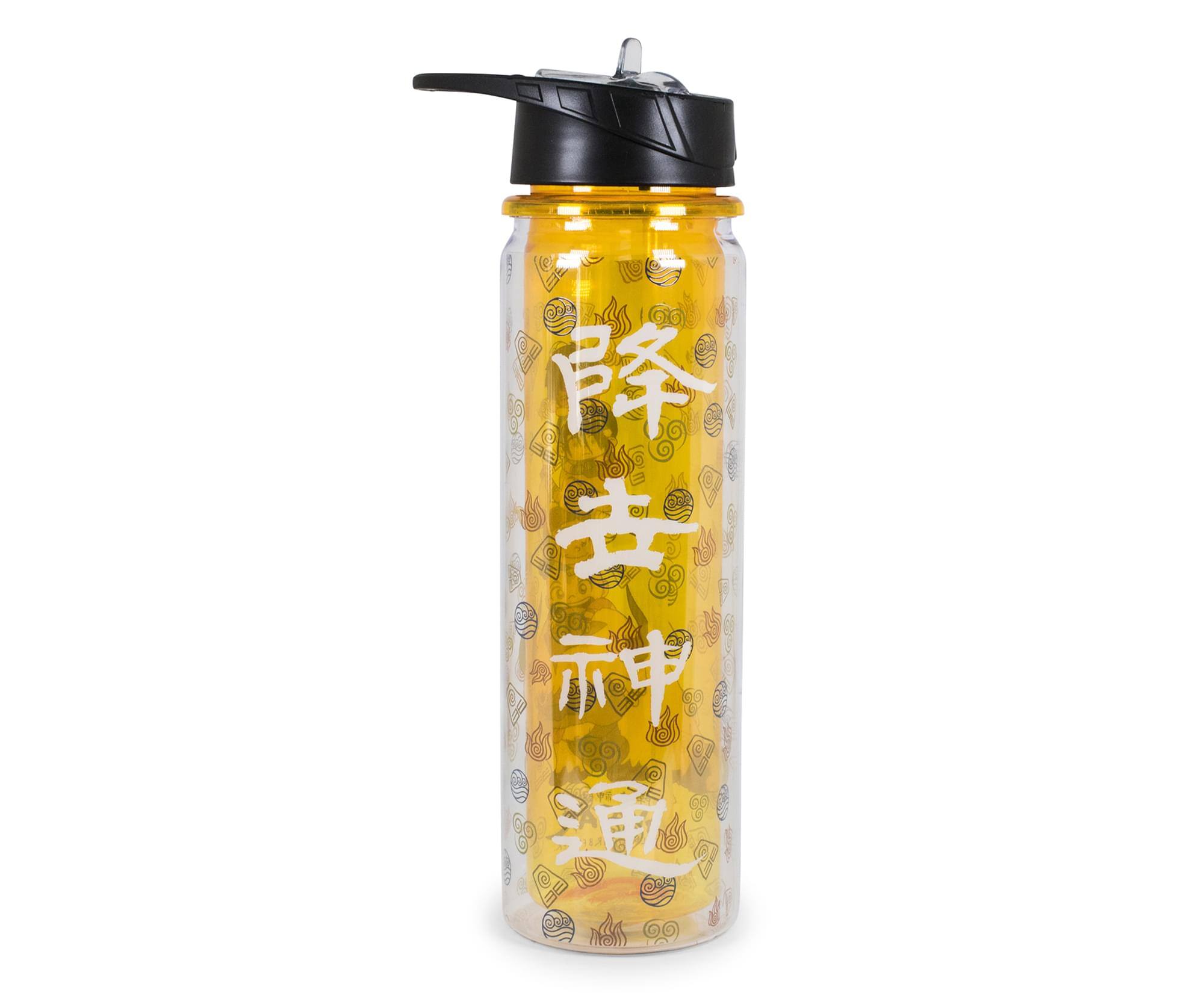 Alt View 1. Surreal Entertainment - Avatar: The Last Airbender Characters Water Bottle | Holds 16 Ounces - Yellow.