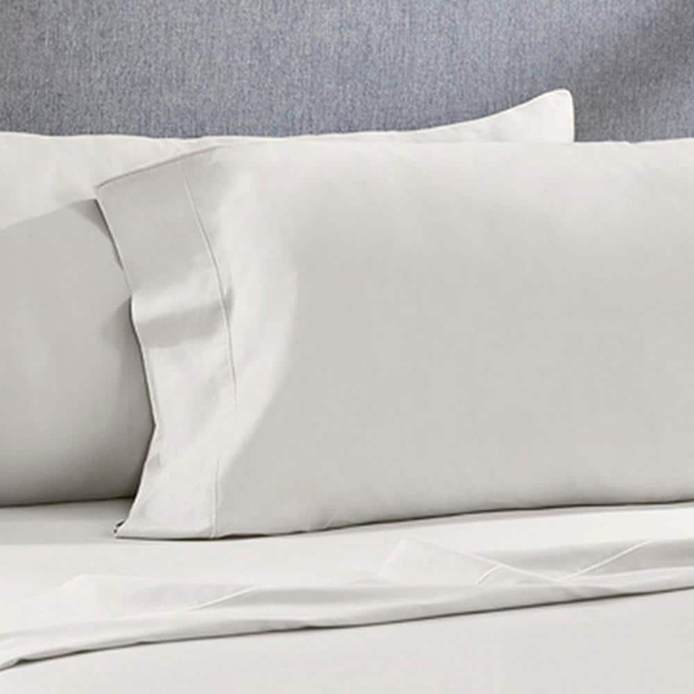Perthshire Platinum Concepts - 1200 Thread Count Solid Sateen Sheet - 4 Piece Set - Queen - Ivory