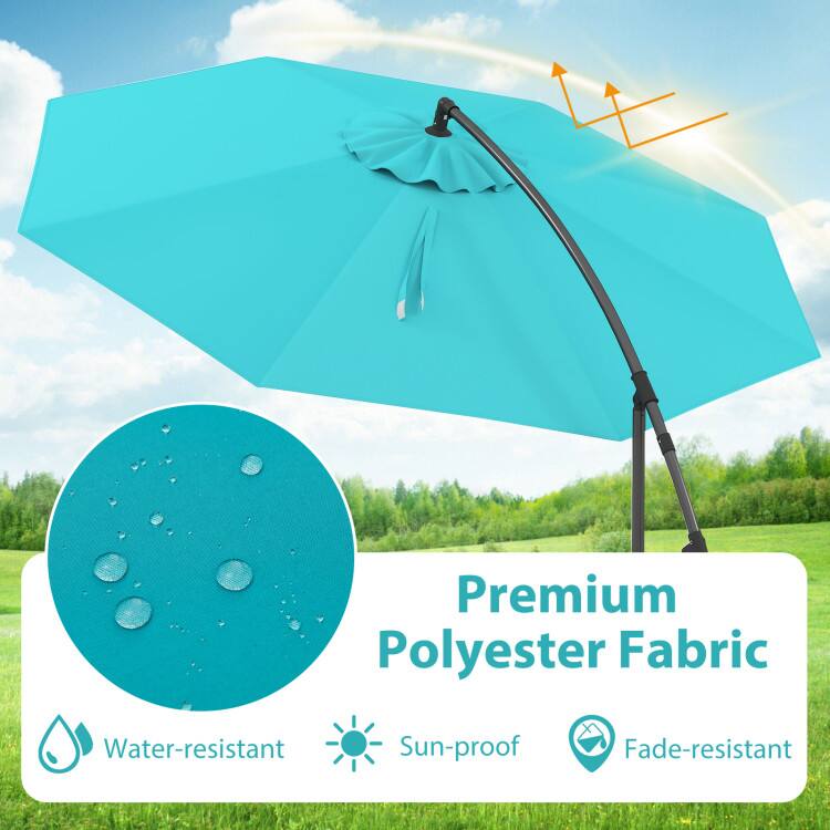 Premium Polyester Fabric  
Water-resistant  
Sun-proof  
Fade-resistant