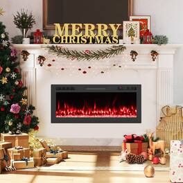 Boyel Living - Smart WiFi Electric Fireplace Wall Mounted and Recessed 750W 1500W Heater