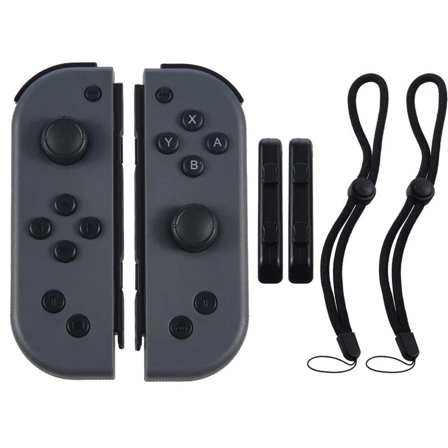 Stock Preferred - L & R Bluetooth Wireless Gamepad Controller Straps – Dual Set for Nintendo Switch - Black
