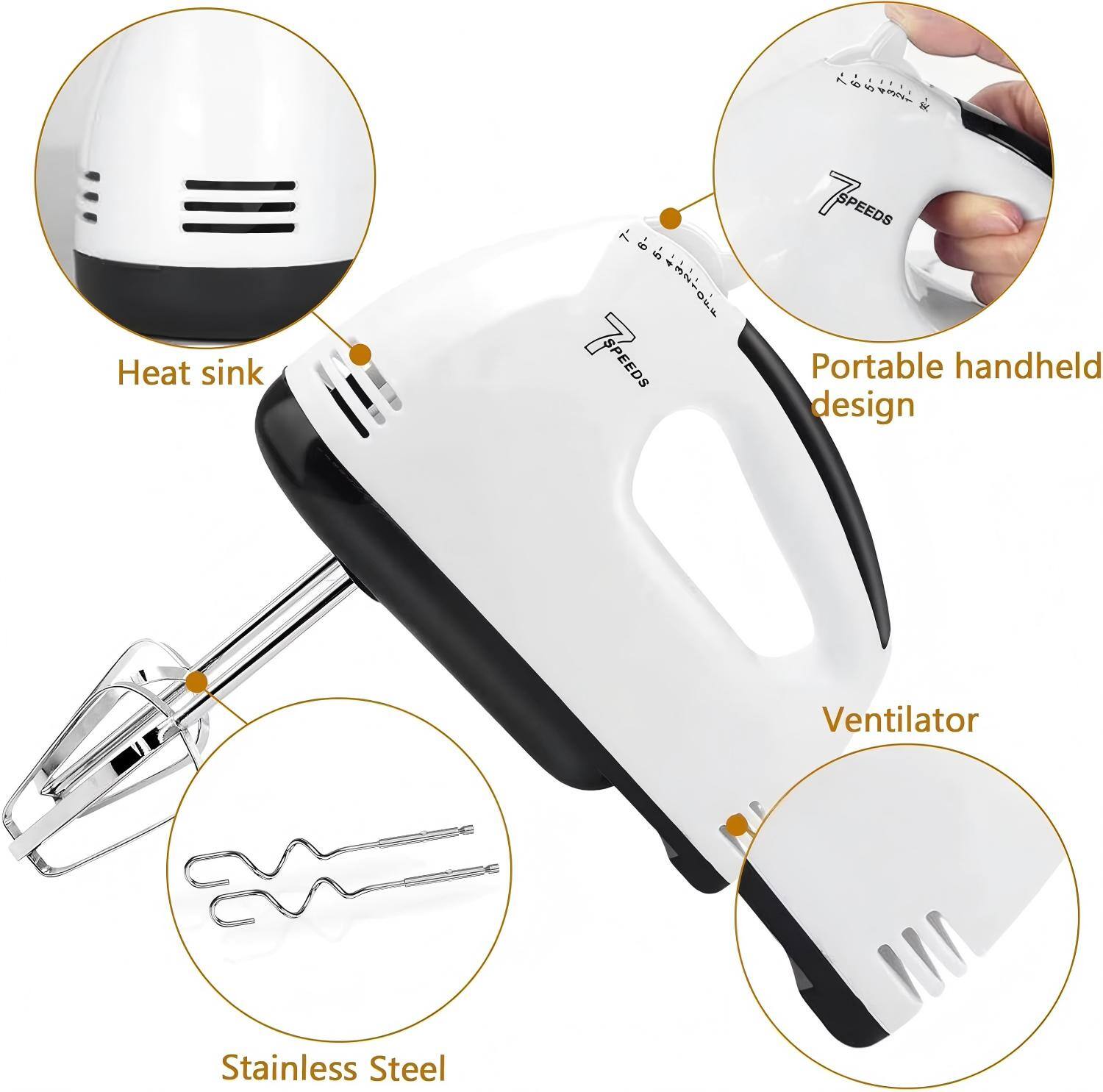 1 TONL Heat Sink  
7 Speeds  
Portable handheld design  
Ventilator  
Stainless Steel