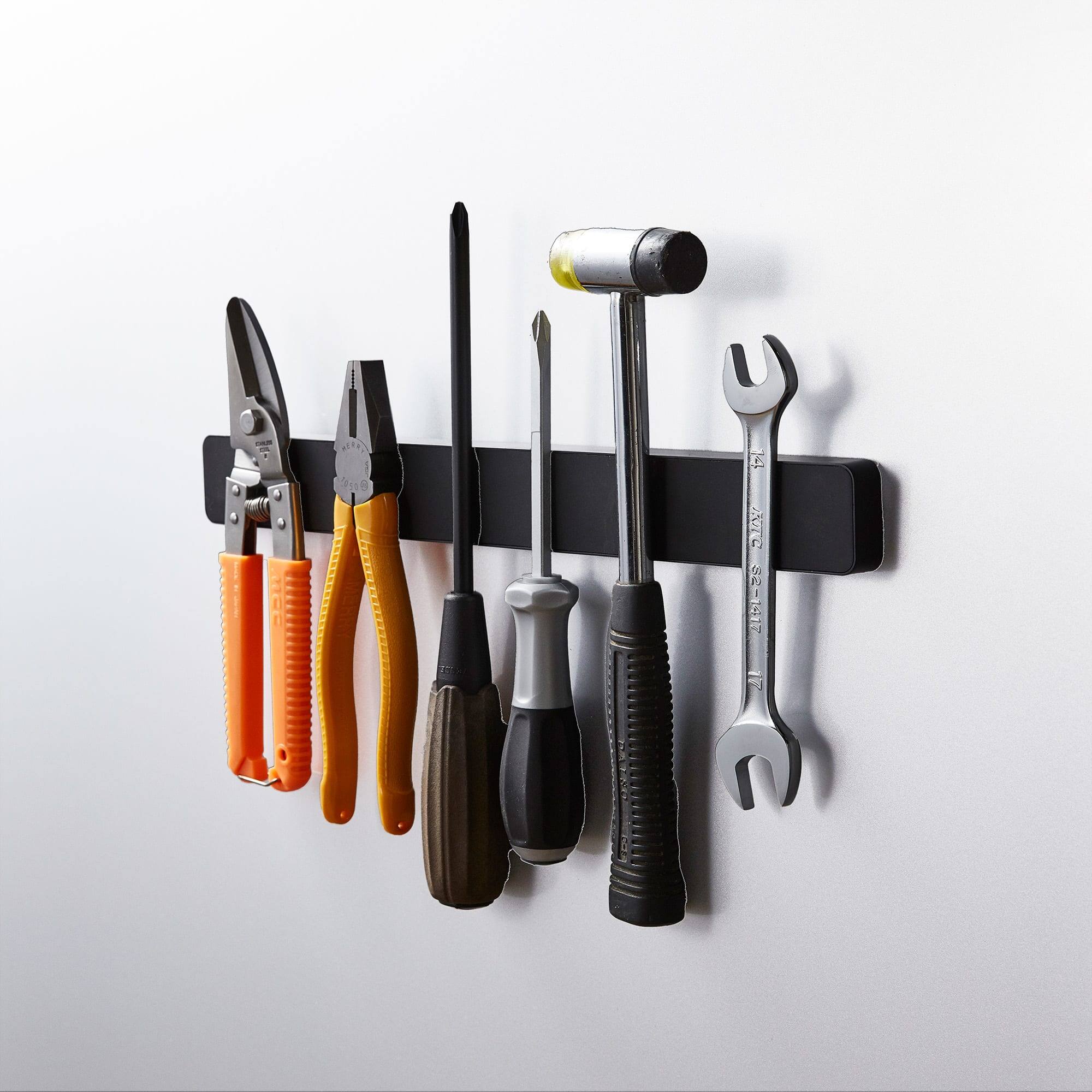 Alt View 7. Yamazaki Home - Magnetic Knife Rack - White.