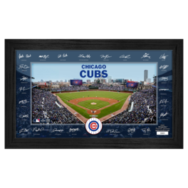 Highland Mint - Chicago Cubs Framed 12" x 20" 2025 Signature Field Photograph - Facsimile Signatures - Limited Edition of 5,000 - Multicolor