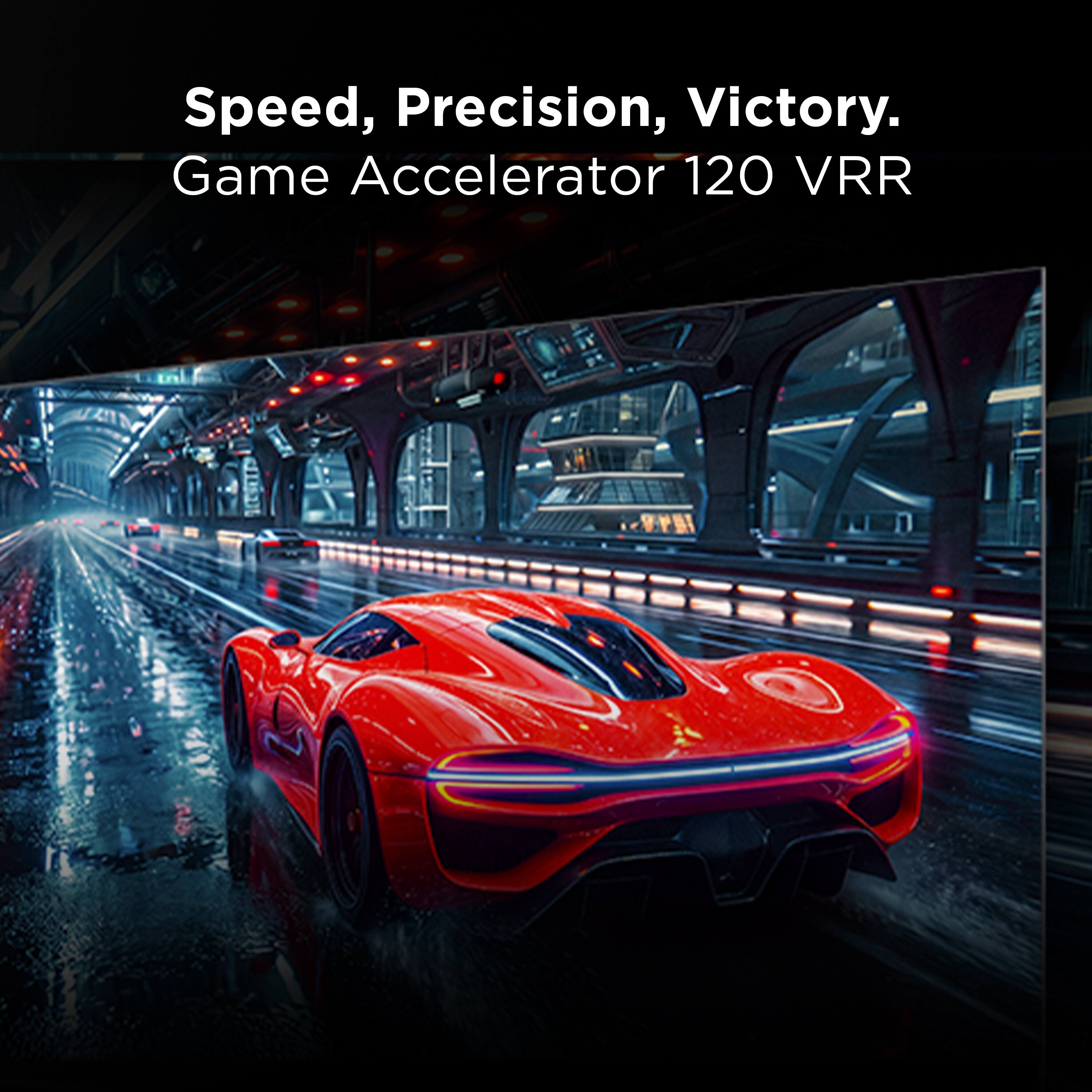 Speed, Precision, Victory.  
Game Accelerator 120 VRR
