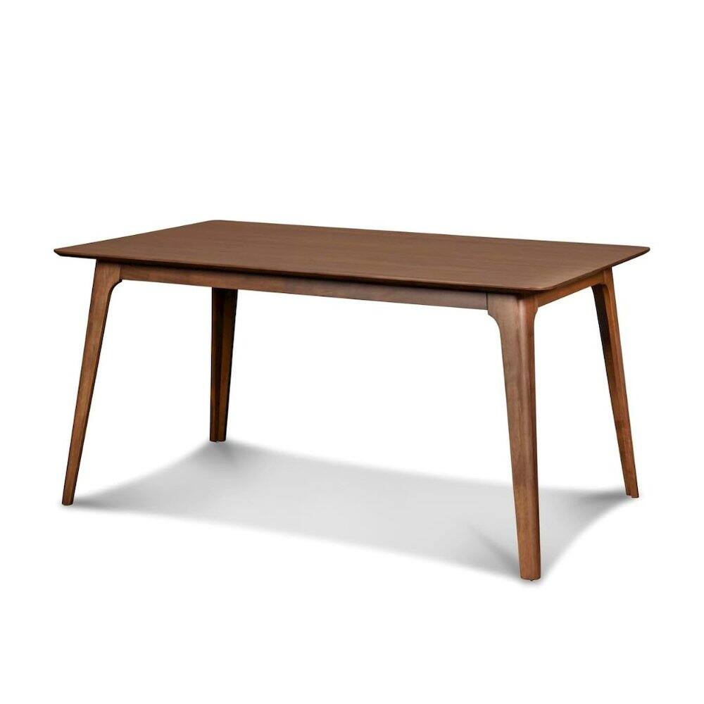 Alt View 4. FurniFact - Brown Wood Rectangle 5 Piece Dining Table Set with 4 Chairs - Brown.