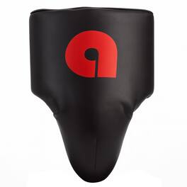 Amber Sporting Goods - Deluxe Boxing MMA Groin Abdominal Protector Comfortable Ultimate Protection X-Large - Black