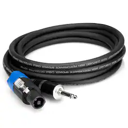 Hosa Technology - 20' Neutrik Speakon to 1/4" Phone Male Speaker Cable, 14 AWG, with 2 Conductors
