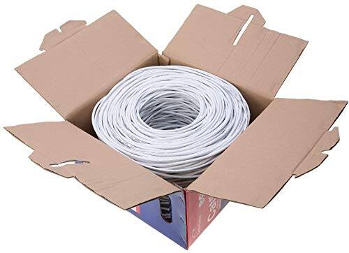 Alt View 4. Cables Direct Online - CAT6 1000FT Plenum CMP Ethernet Cable 550MHz 23AWG UTP RJ45 LAN Bulk Network Wire CCA Copper Clad Aluminum, White.