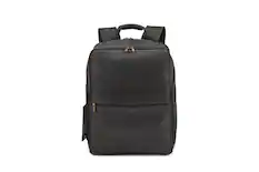 Front. Luxorro - Leather Backpack for men. Fits 15" Laptop - Black.