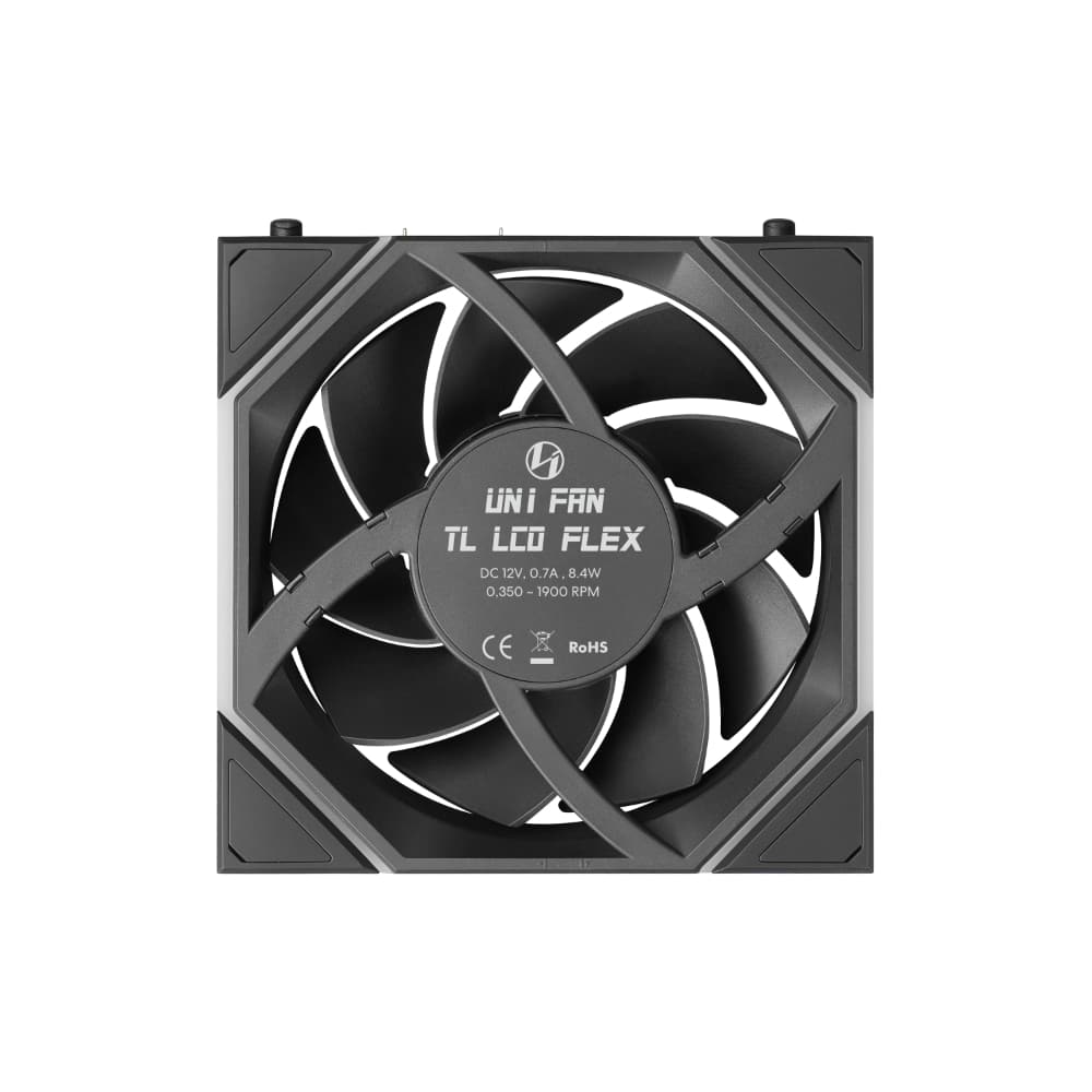 Lian Li UNI FAN TL LCD Flex 120mm Reverse Blade ARGB Fan, 1 Pack
