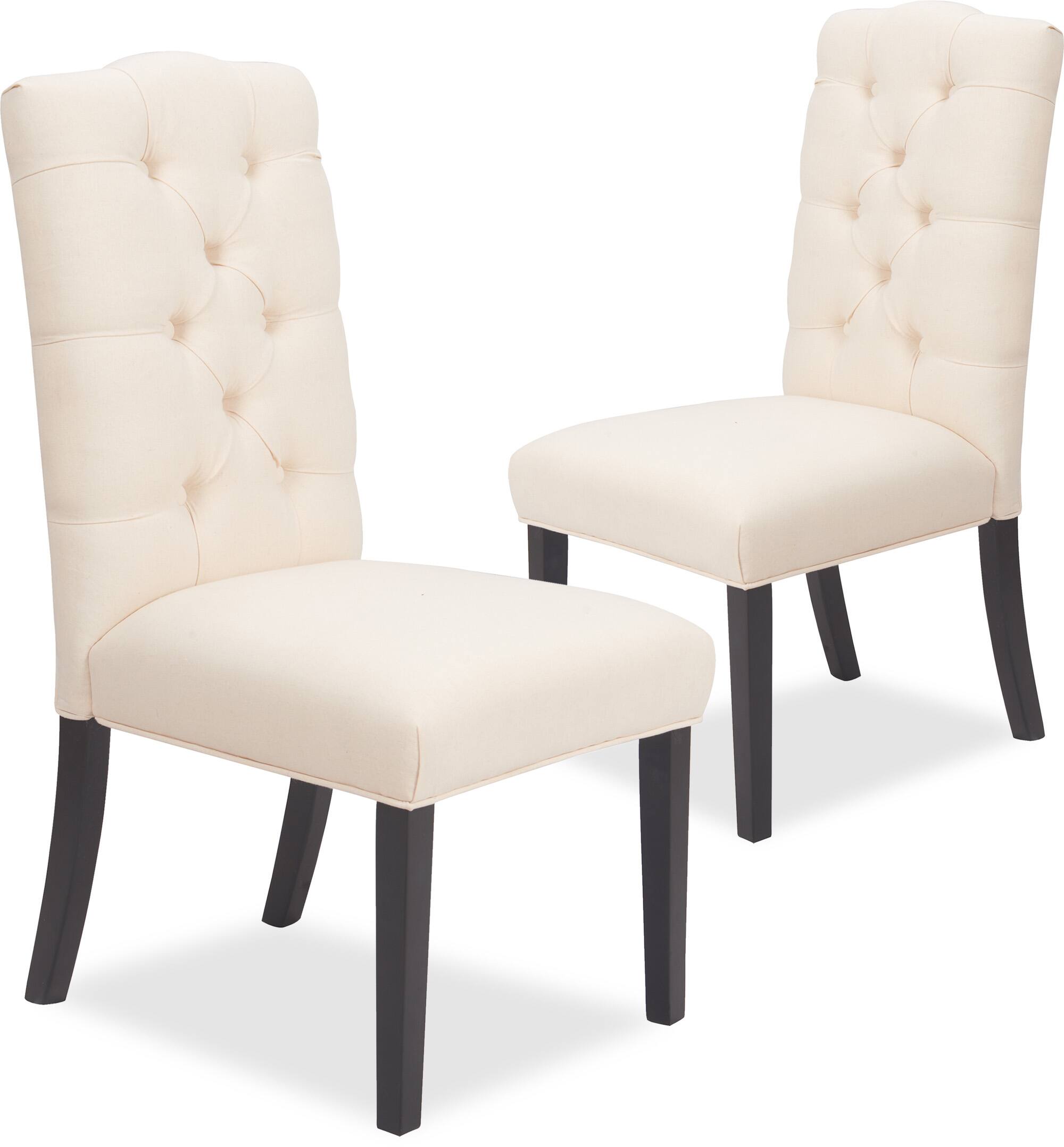 Alt View 9. Finch - Finch Provence Tufted Dining Chair, Set of 2, Beige - Beige.