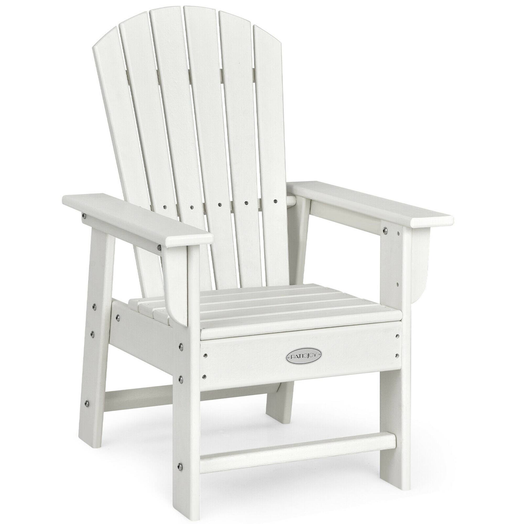 Alt View 4. Costway - Costway Set of 2 Kids Patio Adirondack Chair Armchair Weather Resistance Outdoor Chair - White.