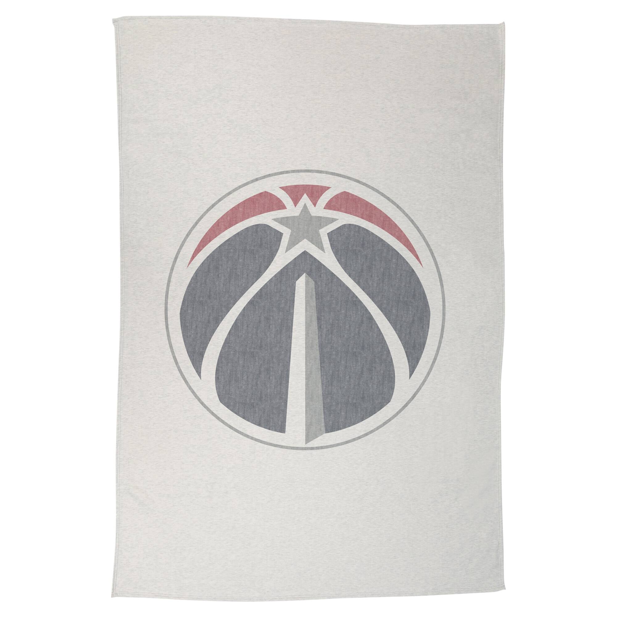 Front. Logo Brands - Washington Wizards 54" x 84" Sweatshirt Blanket - Multicolor.
