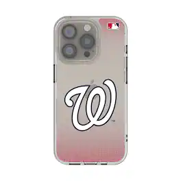 Keyscaper - MLB - Washington Nationals Linen Logo iPhone Clear Case - 16e - Multicolor