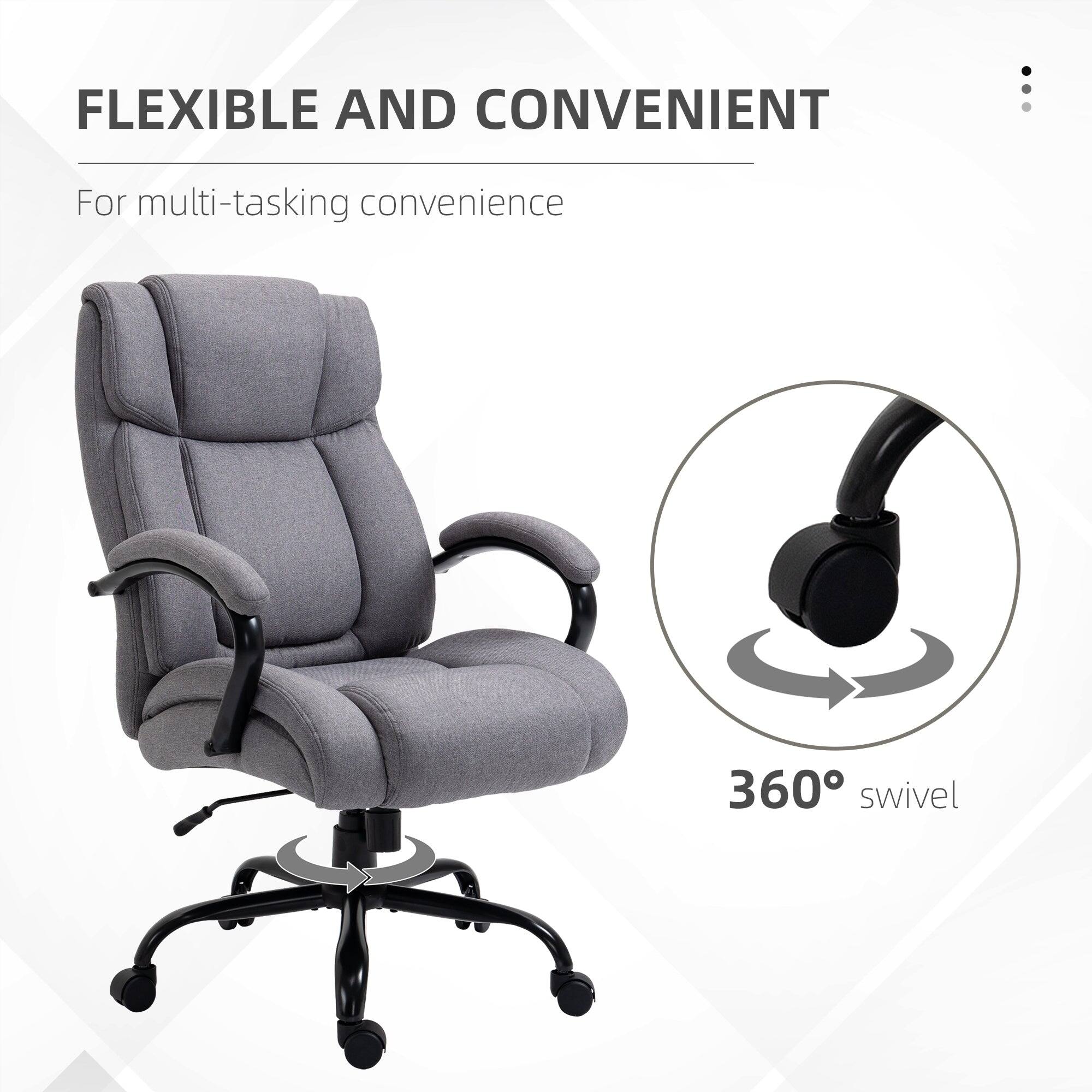FLEXIBLE AND CONVENIENT  
For multi-tasking convenience  
360° swivel